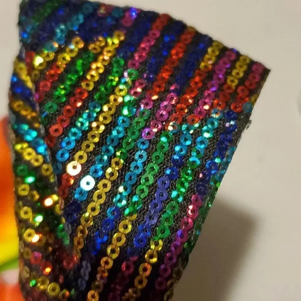 Girls Multicolor Sequin Hair Bow